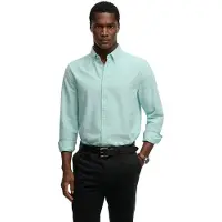Superdry Superdrytil mænd. M4011100A Turkis Preppy Oxford-skjorte (3XL), Casual, Bomuld, Lange ærmer