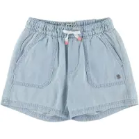 Roxy - Mærker - Call On meDenim Short Light Blue til UnisexUld - Børnetoj Størrelse 10 År - Blå