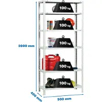 Simon Rack Comfort 6/400 Metalhylde 2000x900x400 Mm