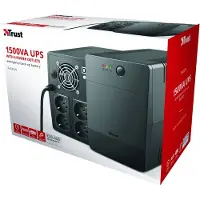 Trust Computer Products Trust Paxxon - UPS - AC 220-240 V - 900 Watt - 1500 VA - 12 At - USB - output-stikforbindelser: 4