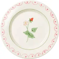 Pick a Poppy Cottage flower Wild Strawberry salattallerken Rød, 22 cm
