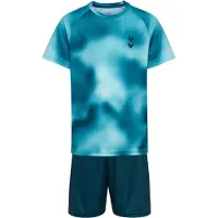 Hummel Træningsdragt marin / cyanblå / neonblå