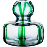 Marimekko Flower vase Ø10 cm Light blue-green-filigree