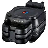 Cloer 6150, 4 vaffel/vafler, Trekant, Sort, Plast, 800 W, 220 - 240 V