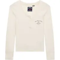 Superdry Athletic Button Down T-shirt Med Lange ærmer