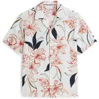 Tommy Hilfiger Mw0mw43310 Linen Kortærmet Skjorte