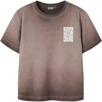 Name It Kids Shirts brun / hvid
