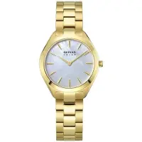 Bering Dameur 17331-734 Solar Hvid/Gul guldtonet stål Ø31 mm