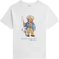 Ralph Lauren Polo Ralph Laurentil drenge. 323B18890002 Polo Bear T-shirt hvid ((L) 10/12Años= 150/161cm), Casual, Bomuld, Korte ærmer, børnetøj