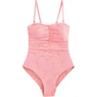 Next Formgivende badedragt neonpink
