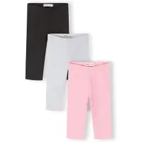 MINOTI Leggings lysegrå / pink / sort