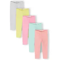 MINOTI Leggings citron / grå-meleret / mint / koral / pink