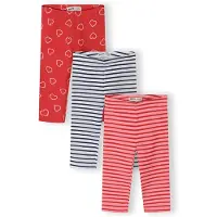 MINOTI Leggings lyserød / rød / sort / hvid