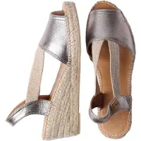 Toni pons Espadrillaer sølv