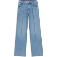 HUGO HUGOtil kvinder. 50563527 Jeans med vide ben i blå denim (30/32), Casual, Bomuld