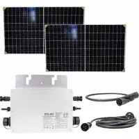 Pni Green House M600 Solcelleanlæg Med Mikroinverter Og 2 Solcellepaneler 375w