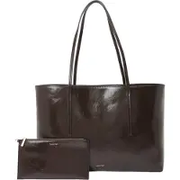 Calvin Klein Shopper 'Foil Logo Glossy Tote With' choko