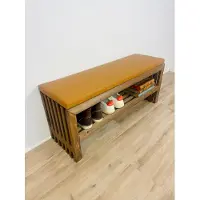 Silkeborg Polstring Danskproduceret Hynde til Trallebænk | brun læder | 36 cm bred | 160 cm