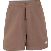 Adidas 3 Stripes Studio Fleece Loose Shorts, størrelse Small
