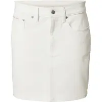 Calvin Klein Jeans Nederdel '90s Logo Label Mini' white denim