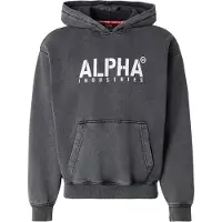Alpha industries Sweatshirt 'Stencil' sort / hvid