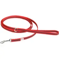 Julius-K9 K9 C&G line,rød/grå,14mm/2m,m/håndt,max 30kg