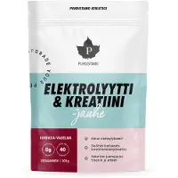 Puhdistamo Electrolyte & Creatine pulver, kirsebær-hindbær, 200 g