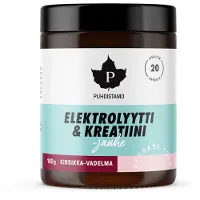 Puhdistamo elektrolyt- og kreatinpulver Cherry-Raspberry 100 g