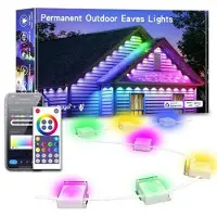 Mtp Products WY021 Vandtæt smart udendørs tagskægsbelysning med app-styring - 15m/30 LED'er