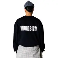 Woodbird Herre Joes Logo Langærmet T-shirt Sort