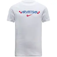 Nike Kroatien T-Shirt Graphic VM 2026 - Hvid/Blå/Rød Børn - , størrelse M: 137-147 cm