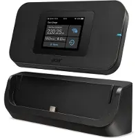 Acer Connect Enduro M4D, Wi-Fi 6 (802.11ax), Dual-band (2,4 GHz / 5 GHz), Ethernet LAN, 5G, Sort, Bærbar router
