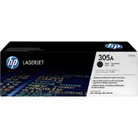 HP 305A / CE410A Black Toner - Lasertoner Sort