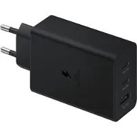Samsung EP-T6530 - Strømforsyningsadapter - 65 Watt - 3 A - SFC 2.0, PD 3.0 - 3 output-stikforbindelser (2 x USB-C, USB) - sort