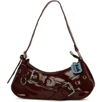 Bagmori Skuldertaske ' Baguette-Tasche ' bordeaux