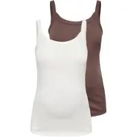 ONLY Maternity Overdel mokka / hvid