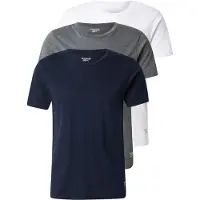 Reebok Herre Santo Tre Pakke T-shirts Navy / Gråmeleret / Hvid
