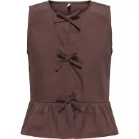 ONLY GIRLS Bluse mørkebrun