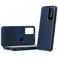 Mtp Products Samsung Galaxy A57 Smart Clear View Flip etui med kortplads - Safir