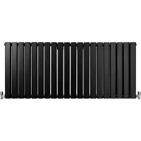 MonsterShop Designer fladskærmsradiatorer matsorte 600 mm x 1400 mm