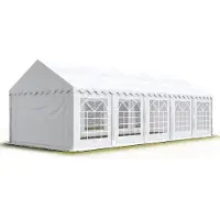 TOOLPORT 3x10m, Partytelt, PVC-teltdug, hvid