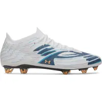 Under Armour Shadow Elite 4.0 FG - Hvid/Blå/Orange - Græs (FG), størrelse 43
