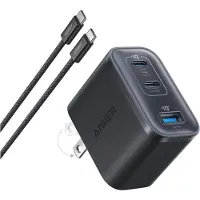Anker Nano Charger 70W 3 Ports - Black