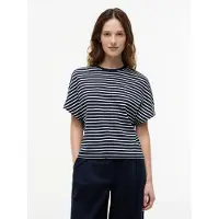 Tommy Hilfiger Shirts 'Batwing Sleeve' navy / hvid