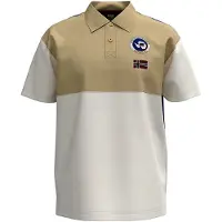 Napapijri Bluser & t-shirts 'E-Reflect' beige / blå / hvid