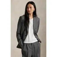 Ralph Lauren Polo Ralph Laurentil kvinder. 211971389001 Grå blazer i uldblanding (36), Casual, Bomuld, Klassisk
