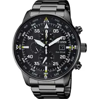 Citizen Herreur CA0695-84E Sort/Stål Ø44 mm