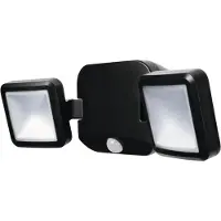 SOLAR PLUS Battery LED Spot Double 480lm 10W/840 332mm sort