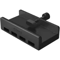 ORICO MH4PU Klemmemonteret USB-hub - 4x USB 3.0 - Sort