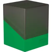 Ultimate Guard Boulder Synergy 100+ Deck Case til 100 dobbelt?rmet TCG-kort Sort/gr?n sikker og holdbar opbevaring til handelskortspil